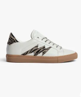 Zadig & Voltaire ZV1747 Zebra Printed Sneakers