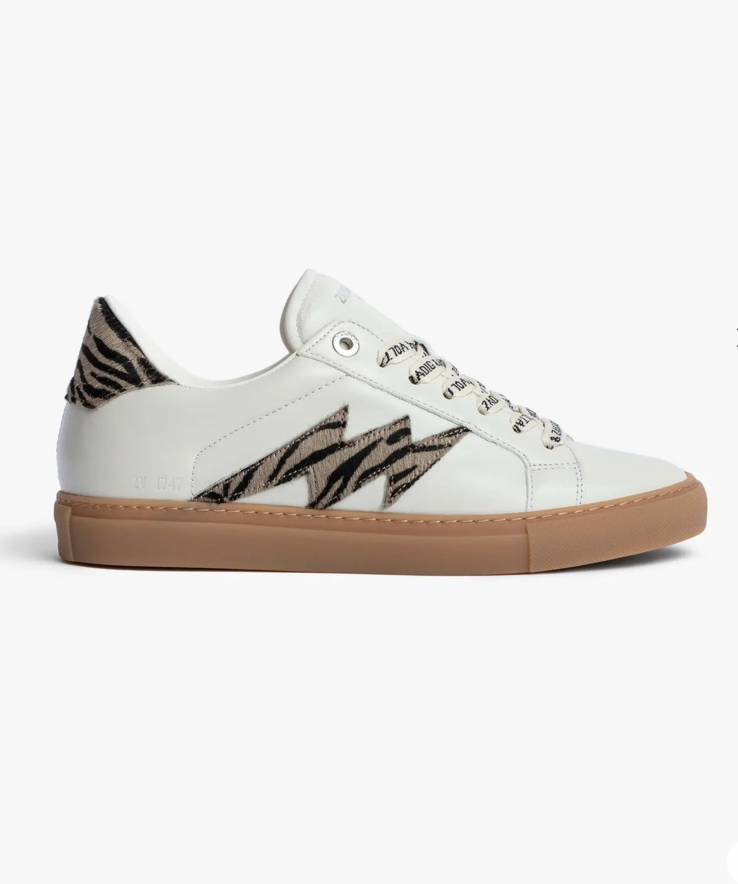 Zadig & Voltaire ZV1747 Zebra Printed Sneakers